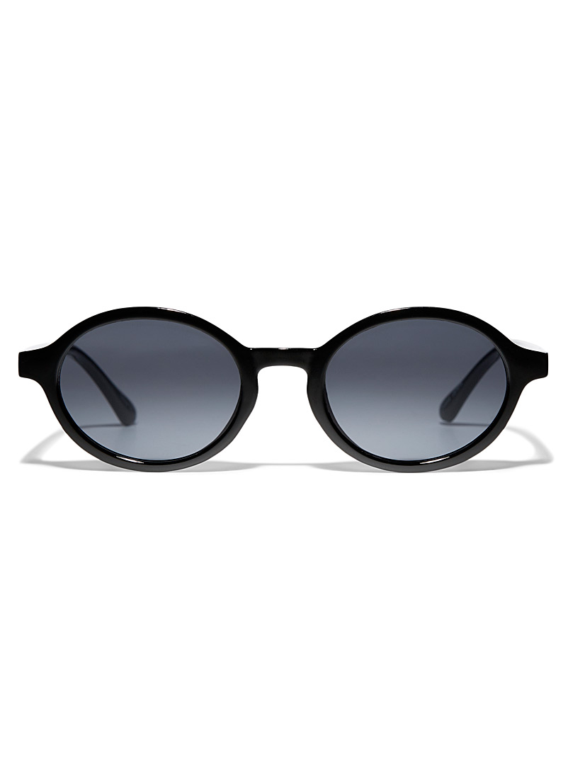 Simons: Les petites lunettes de soleil rondes Ophelia Noir pour femme