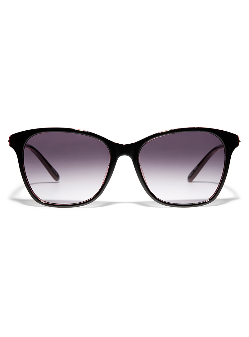 Simons Mauve Vera chain temples square sunglasses for women