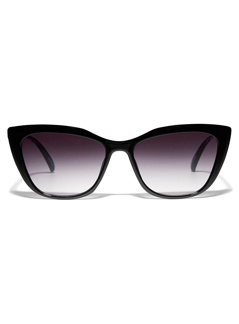 Simons Black Cass square cat-eye sunglasses for women