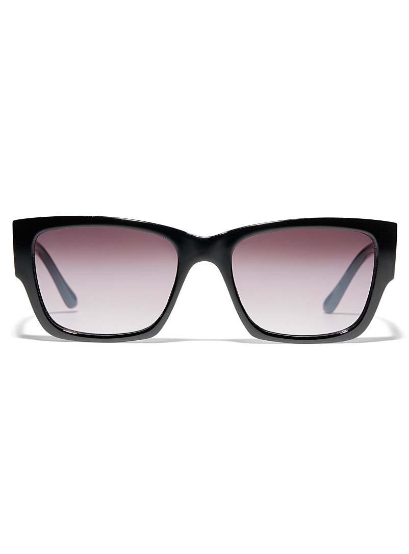 Simons Black Larisa rectangular sunglasses for women
