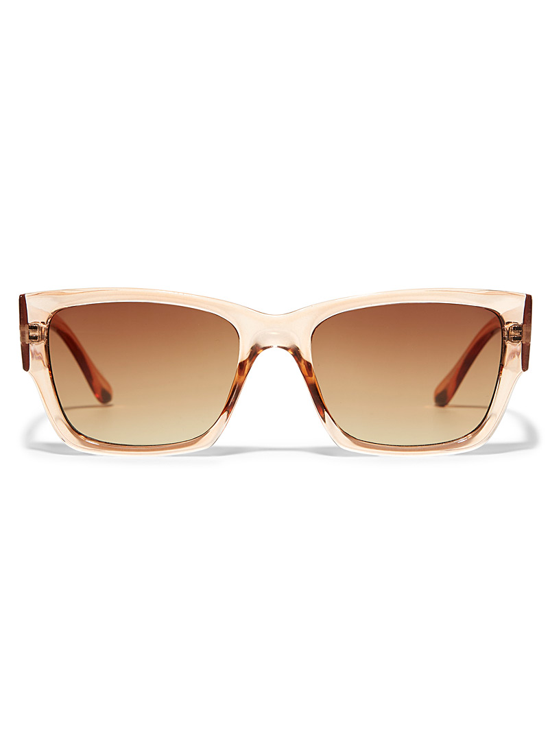 Simons Peach Larisa rectangular sunglasses for women