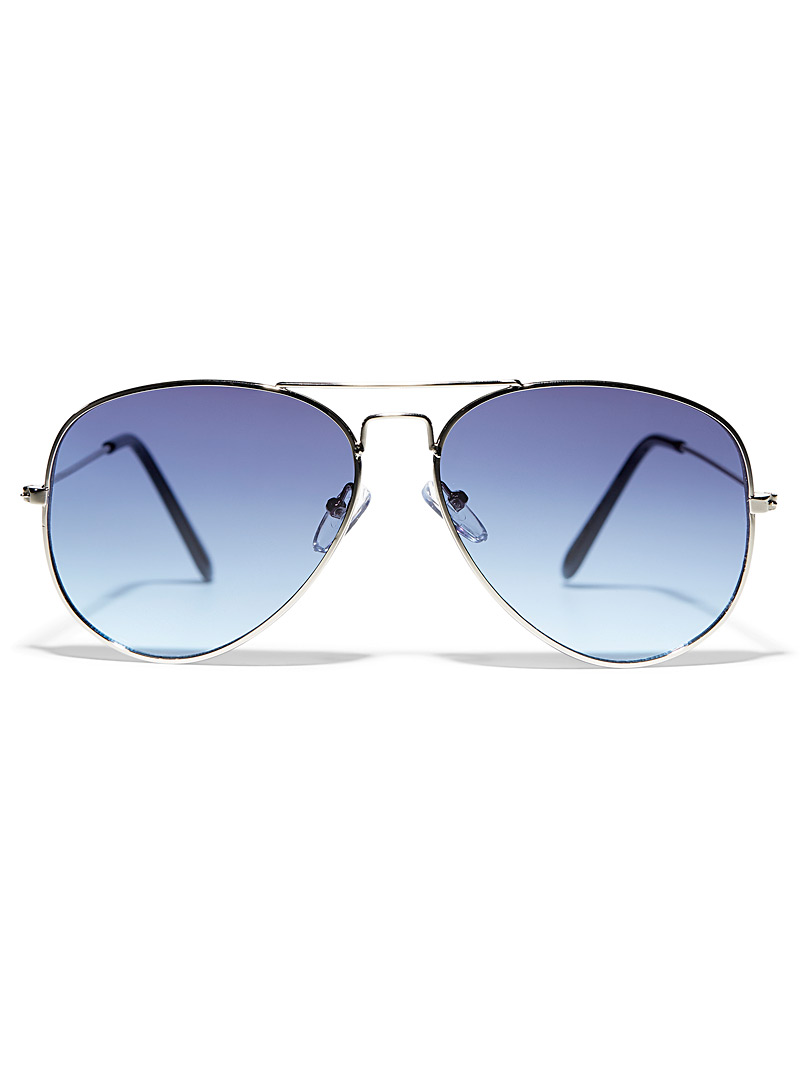Le 31 Blue Sea Breeze aviator sunglasses for men