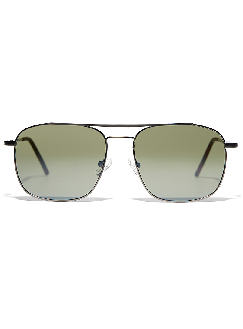 Le 31: Les lunettes de soleil carrées Prospect Vert pour homme