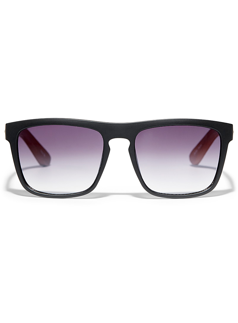 Le 31 Grey Travis rectangular sunglasses for men