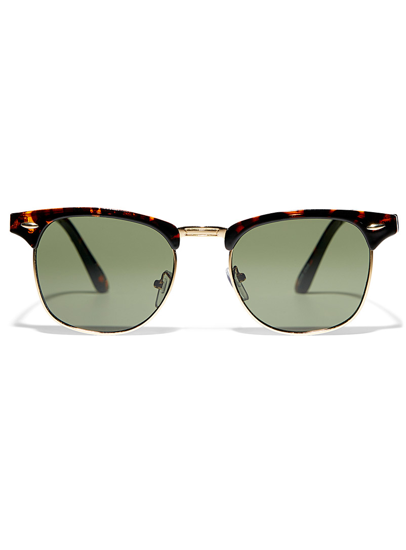 Le 31 Green Club round sunglasses for men
