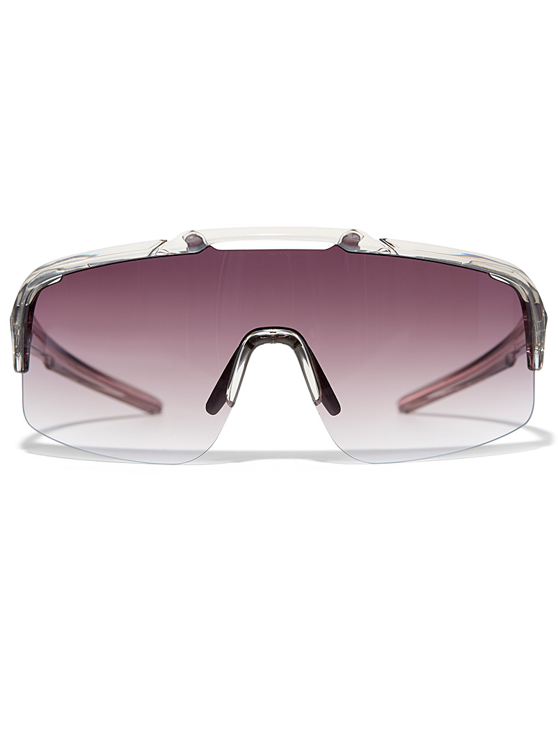 Le 31 Charcoal Slope shield sunglasses for men