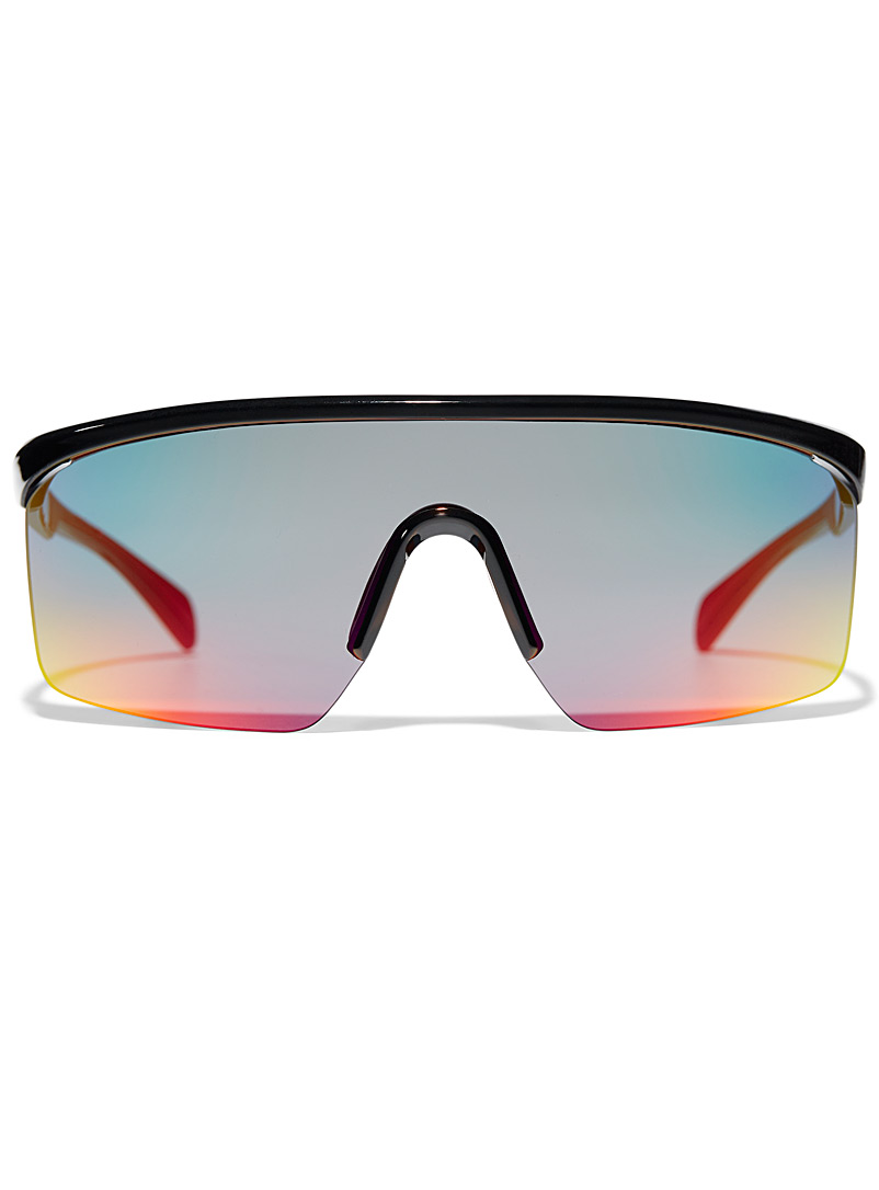 Le 31 Red Steph visor sunglasses for men