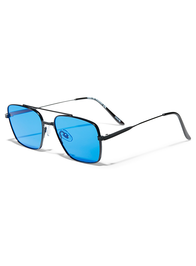 Le 31 Blue Lawrence aviator sunglasses for men