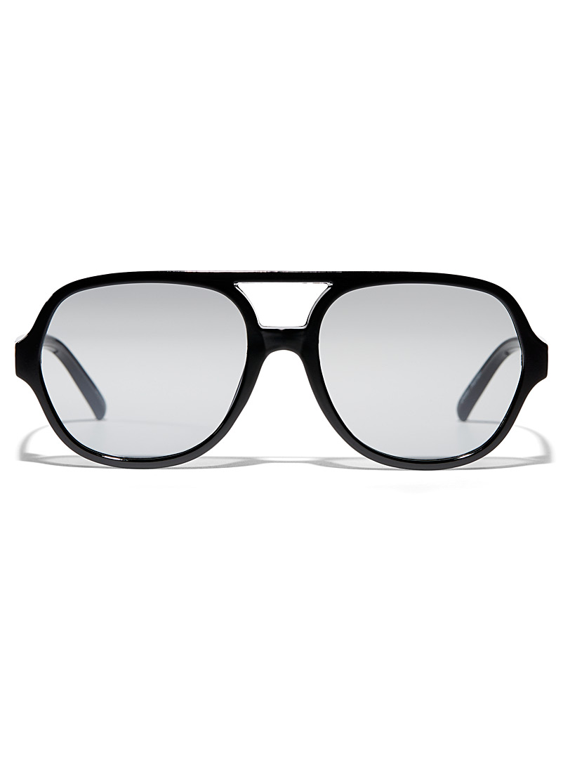 Le 31 Grey Roman aviator sunglasses for men