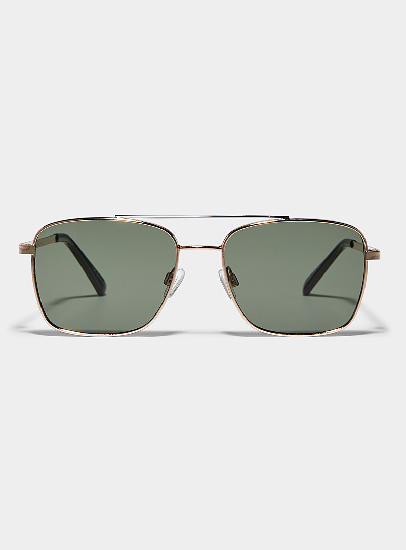 Le 31 Green Pierce aviator sunglasses for men