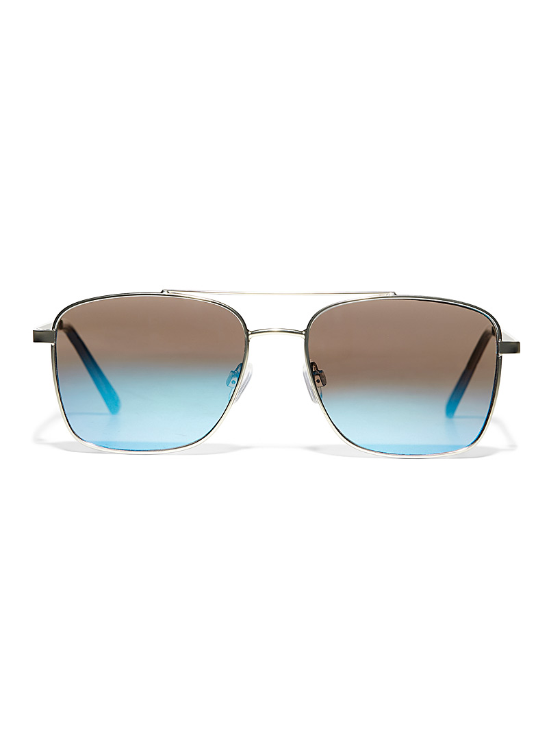 Le 31 Blue Pierce aviator sunglasses for men