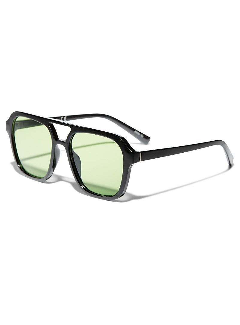 Le 31 Green Rory aviator sunglasses for men