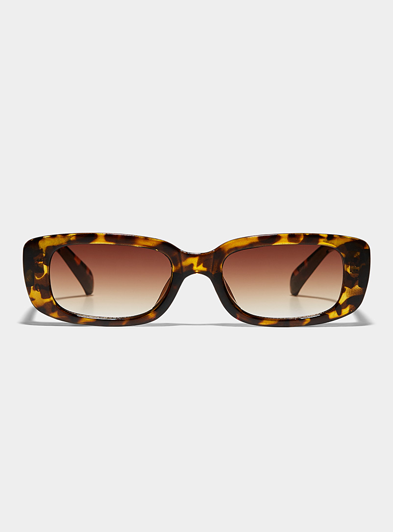 Le 31 Patterned brown  Greyson rectangular sunglasses for men