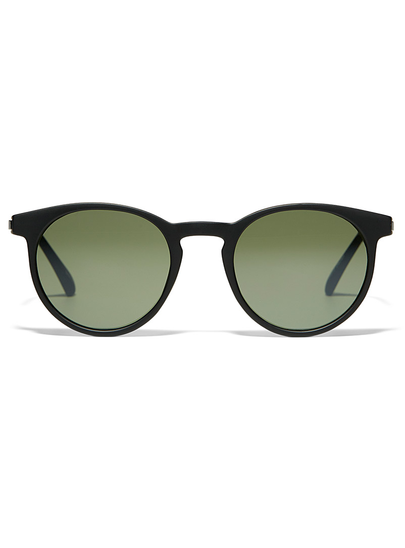Le 31 Green Declan round sunglasses for men