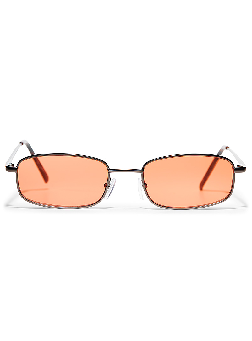 Le 31: Les lunettes de soleil rectangulaires Henley Orange pour homme