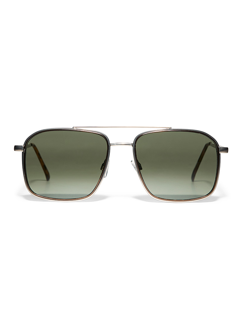 Le 31: Les lunettes de soleil aviateur Chandler Vert pour homme