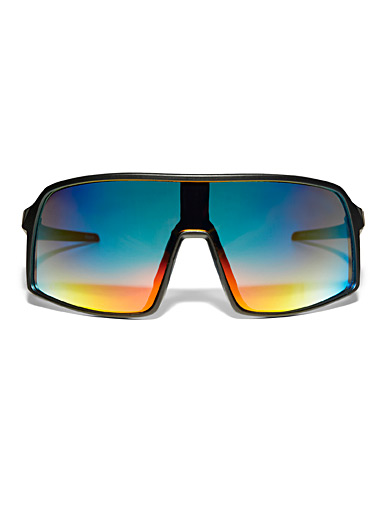 Le 31 Red Shadow shield sunglasses for men