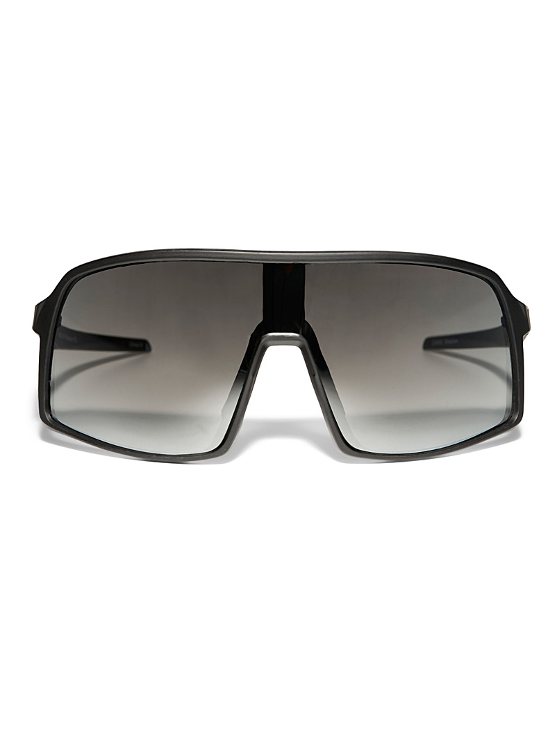 Le 31 Silver Shadow visor sunglasses for men