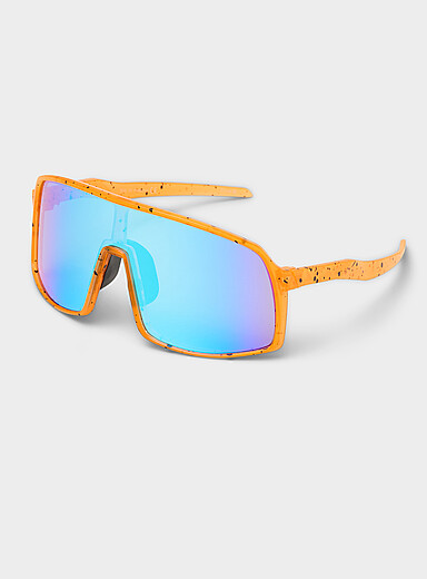 Le 31: Les lunettes de soleil visi&egrave;re Shadow Rouge pour homme