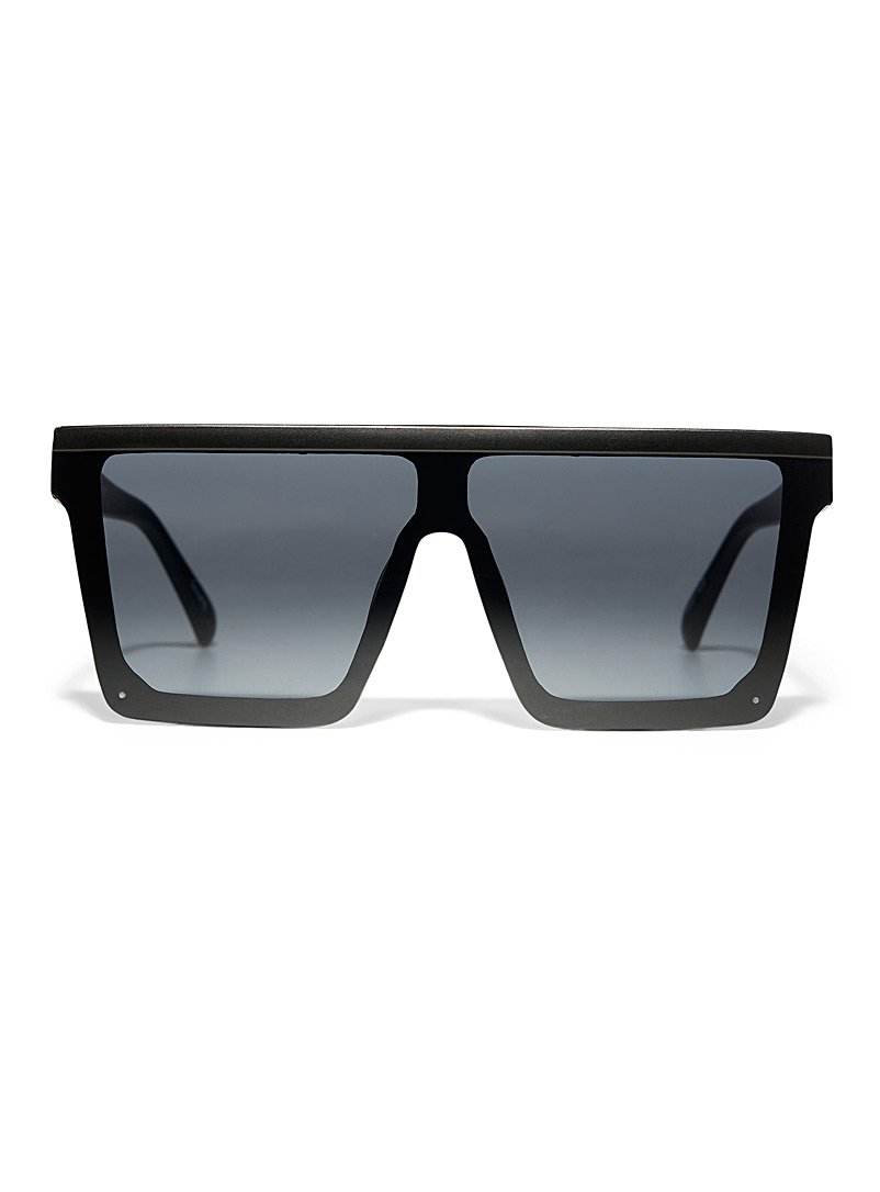 Le 31 Grey Anju rimless shield sunglasses for men