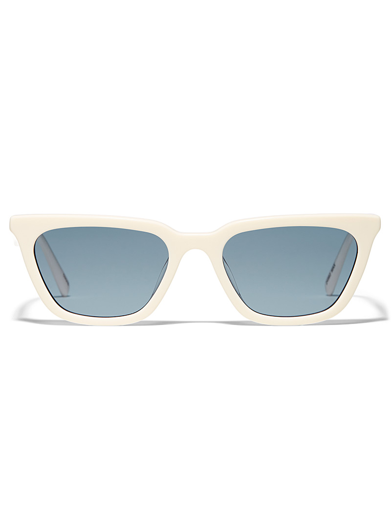 Le 31 White Max cat-eye sunglasses for men