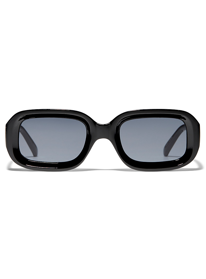 Le 31 Black Antoine rectangular sunglasses for men