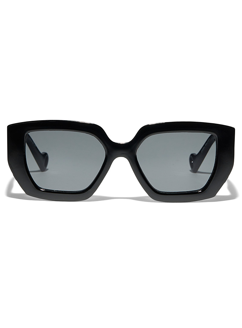 Le 31 Black Maurizio square sunglasses for men