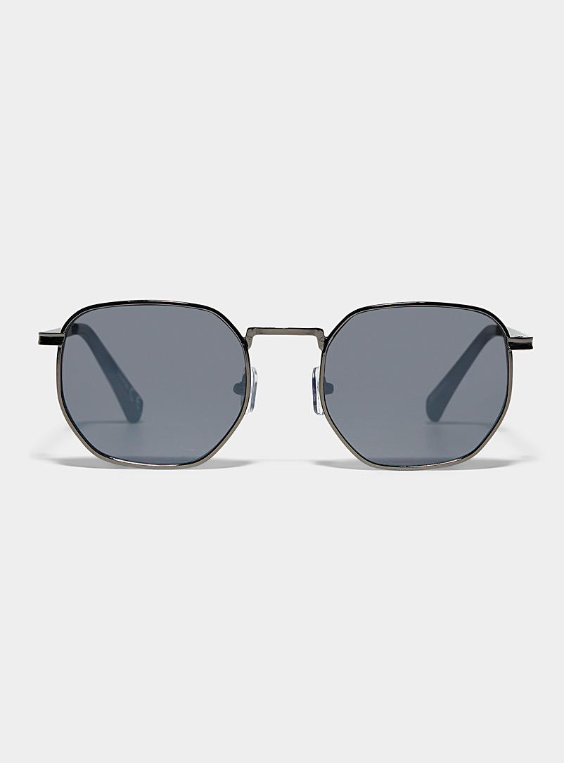 Le 31 Black Ivan retro sunglasses for men
