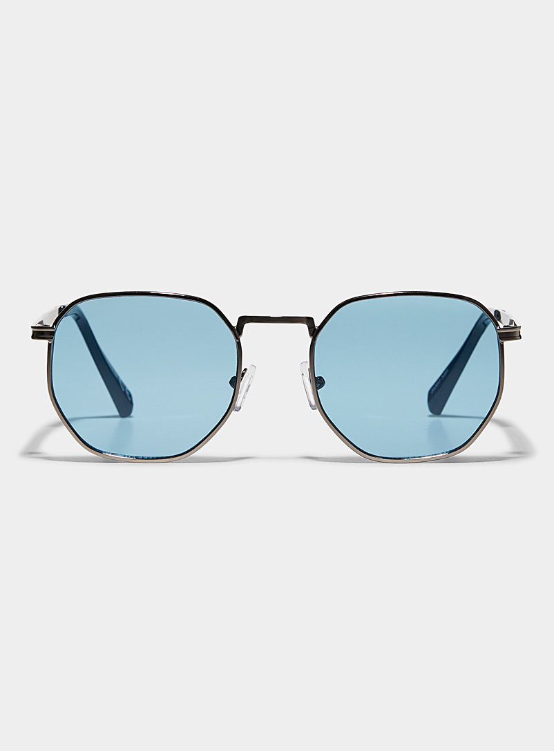 Le 31 Blue Ivan retro sunglasses for men