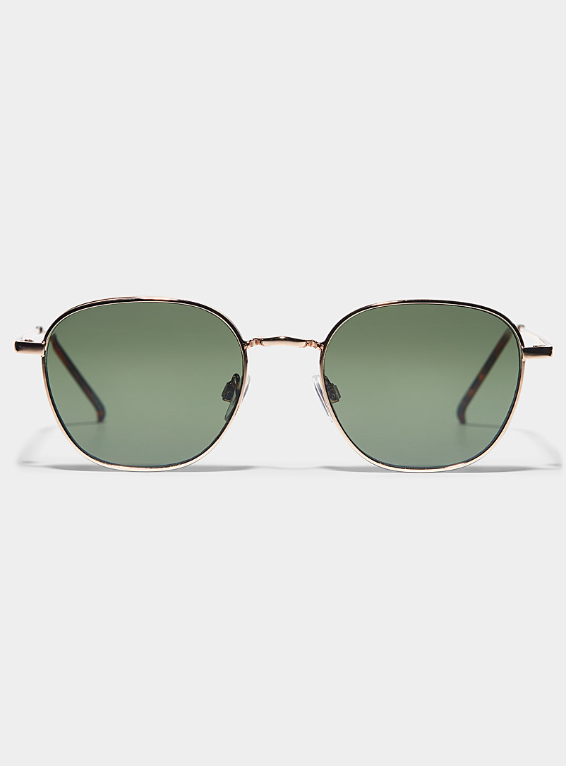 Le 31 Green Marlen round sunglasses for men