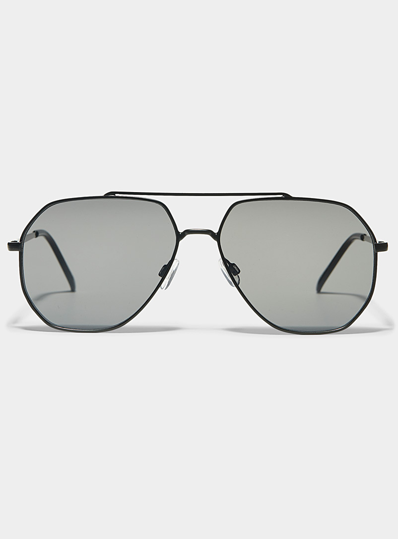 Le 31 Black Bogart aviator sunglasses for men