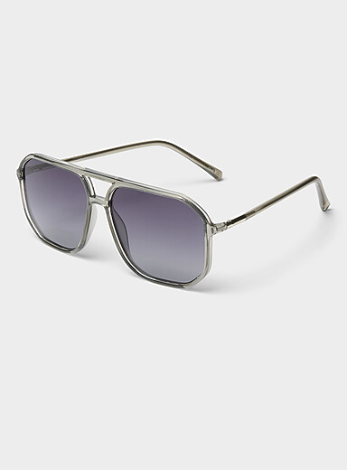 Le 31 Green Trey aviator sunglasses for men