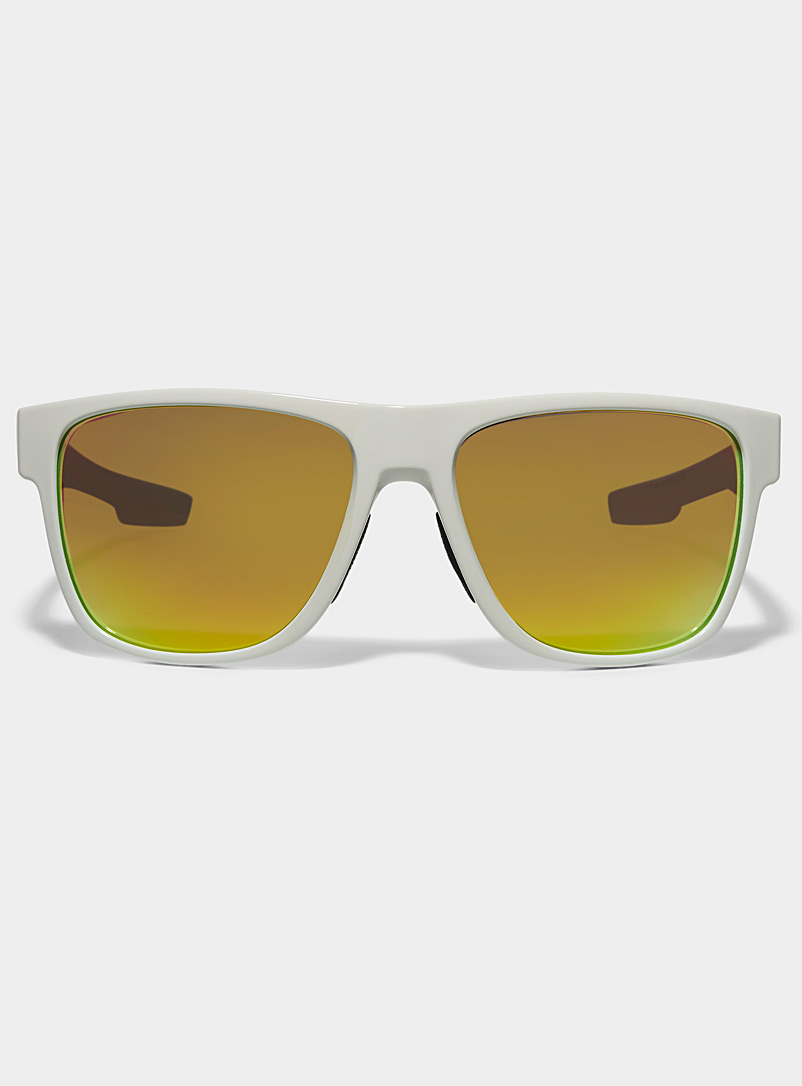 Le 31: Les lunettes de soleil carrées Cooper Blanc à motifs pour homme