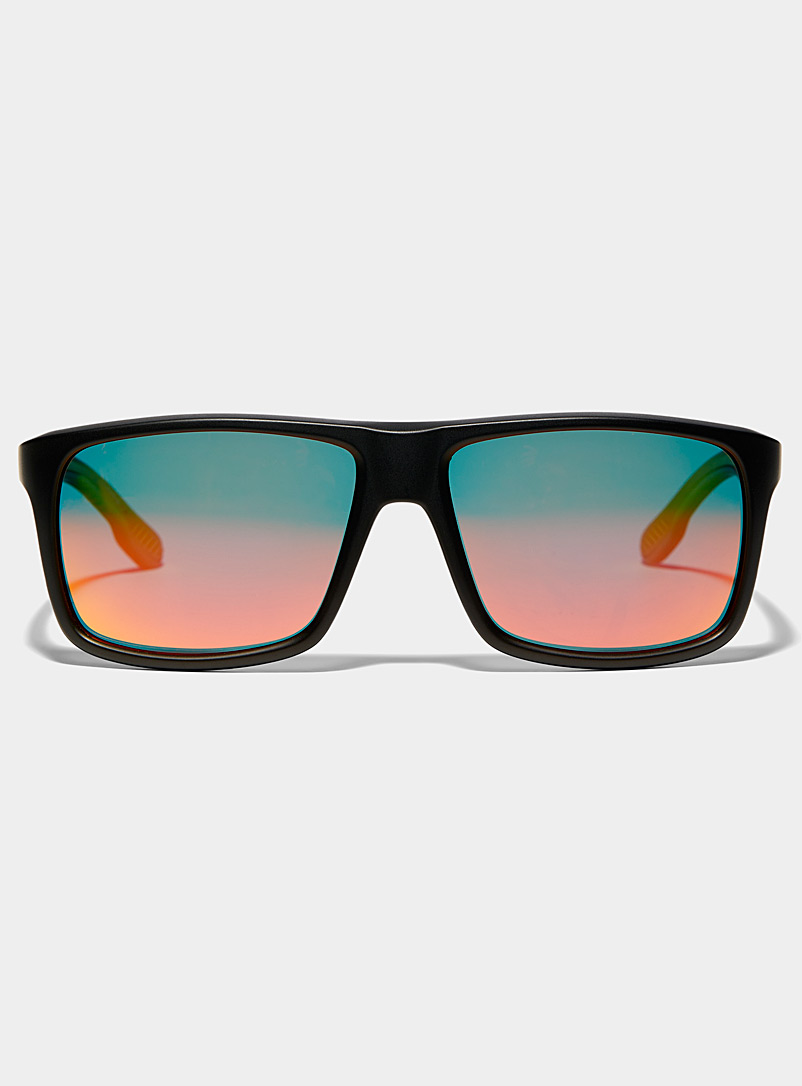 Le 31: Les lunettes de soleil carrées Damian Vert pour homme