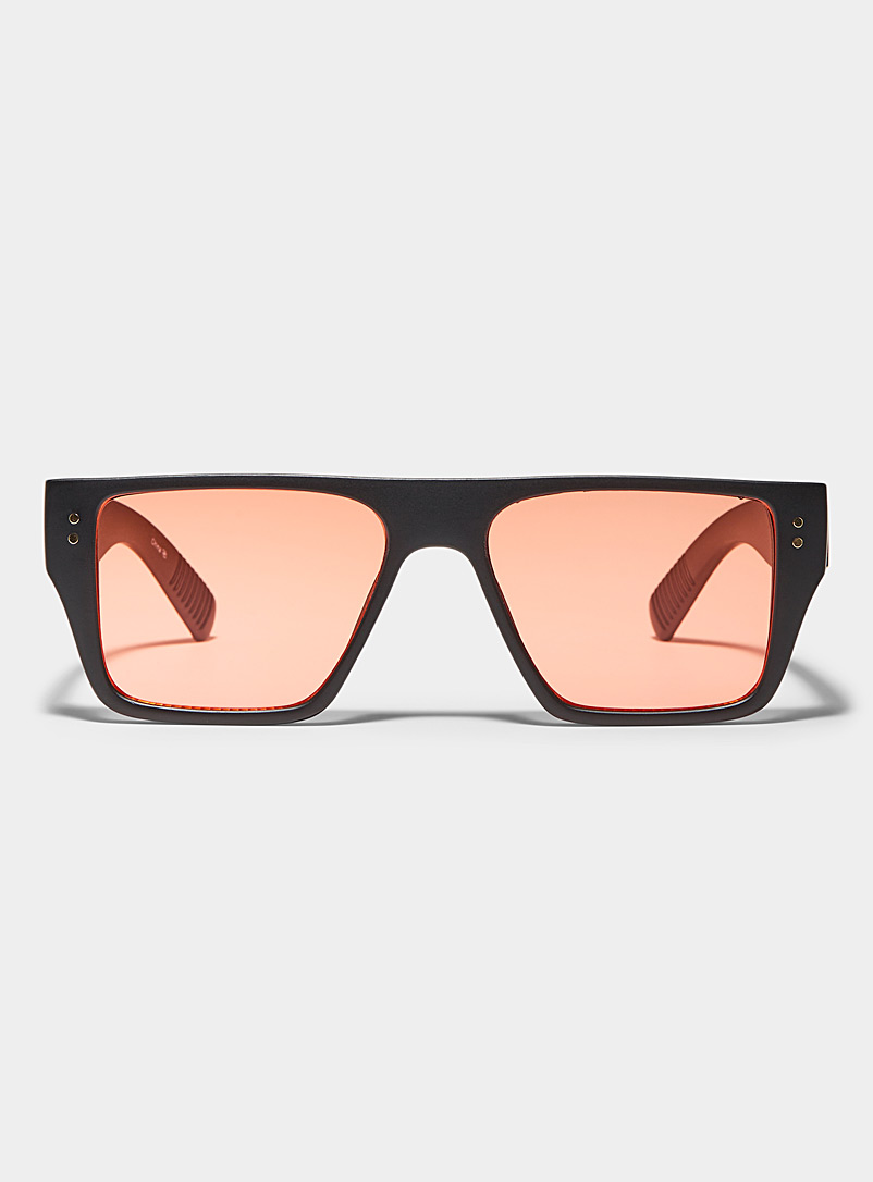 Le 31: Les lunettes de soleil carrées Slick Noir pour homme