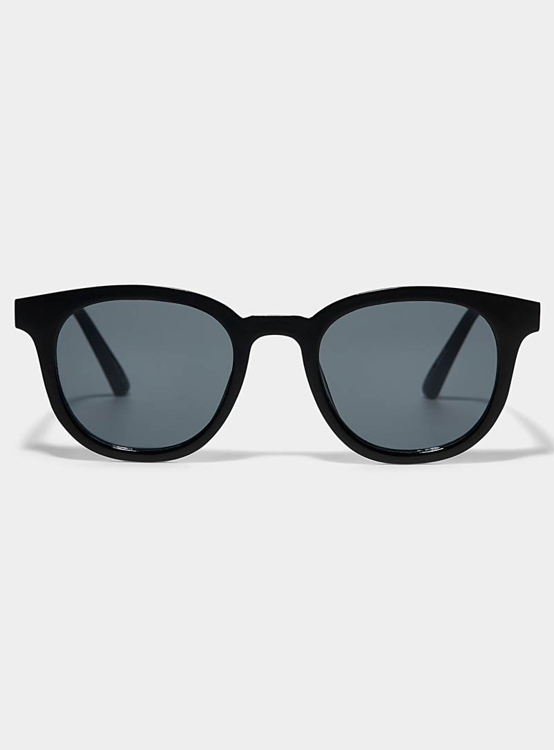 Le 31 Black Alonzo round sunglasses for men