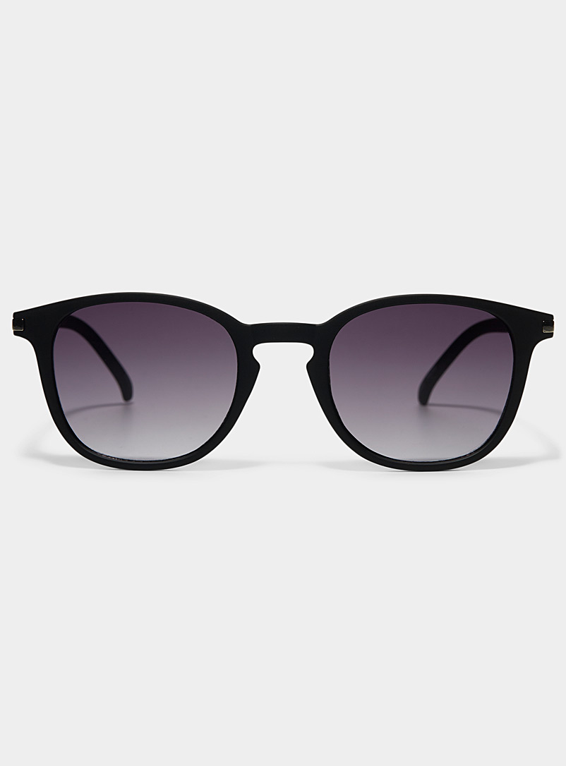 Le 31 Black Hector round sunglasses for men