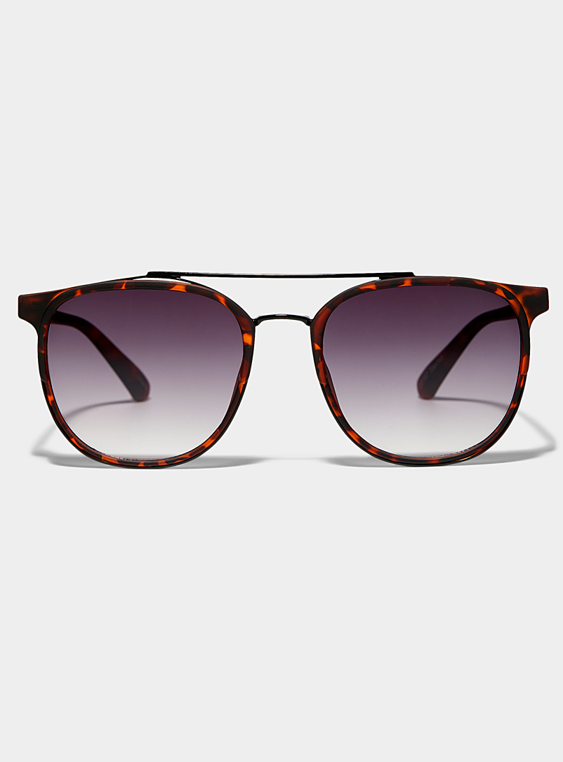 Le 31: Les lunettes de soleil carrées Saxton Noir pour homme
