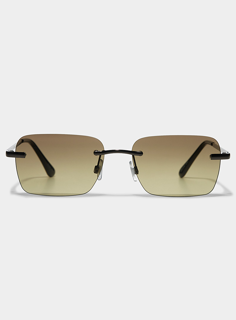 Le 31 Fawn Gio rectangular sunglasses for men