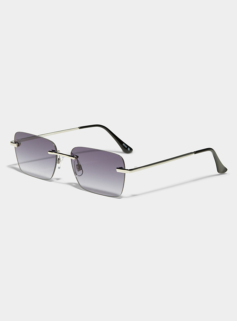 Le 31 Charcoal Gio rectangular sunglasses for men