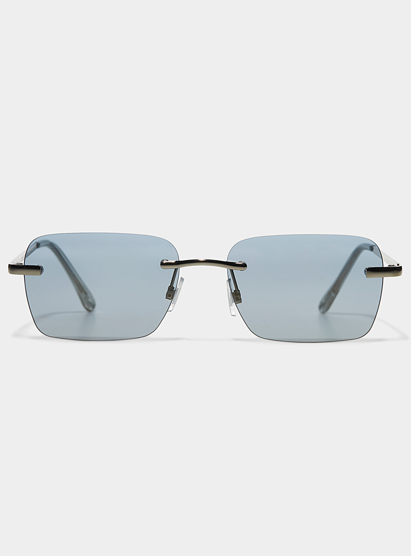 Le 31 Blue Gio rectangular sunglasses for men