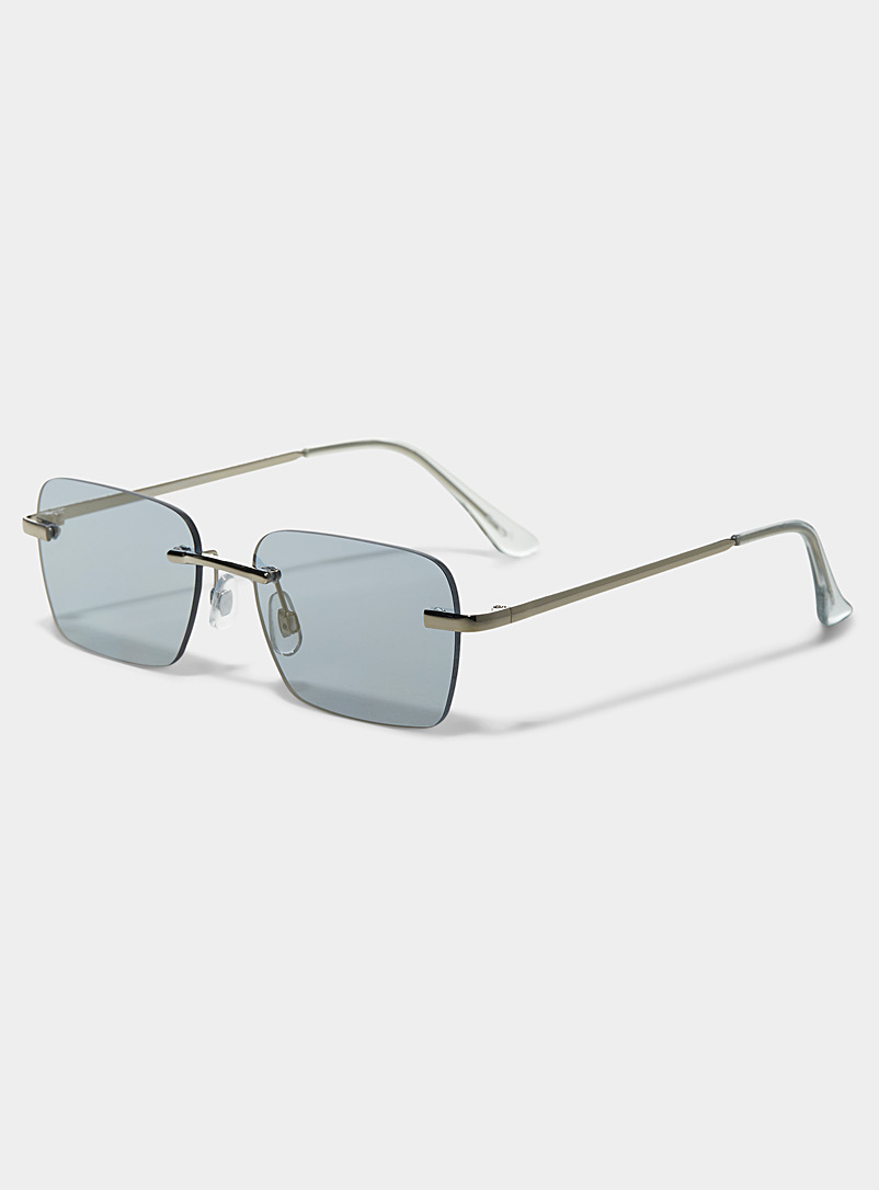 Le 31 Charcoal Gio rectangular sunglasses for men