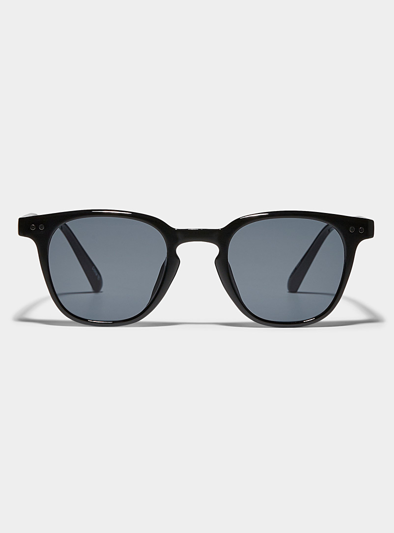 Le 31 Black Seth round sunglasses for men