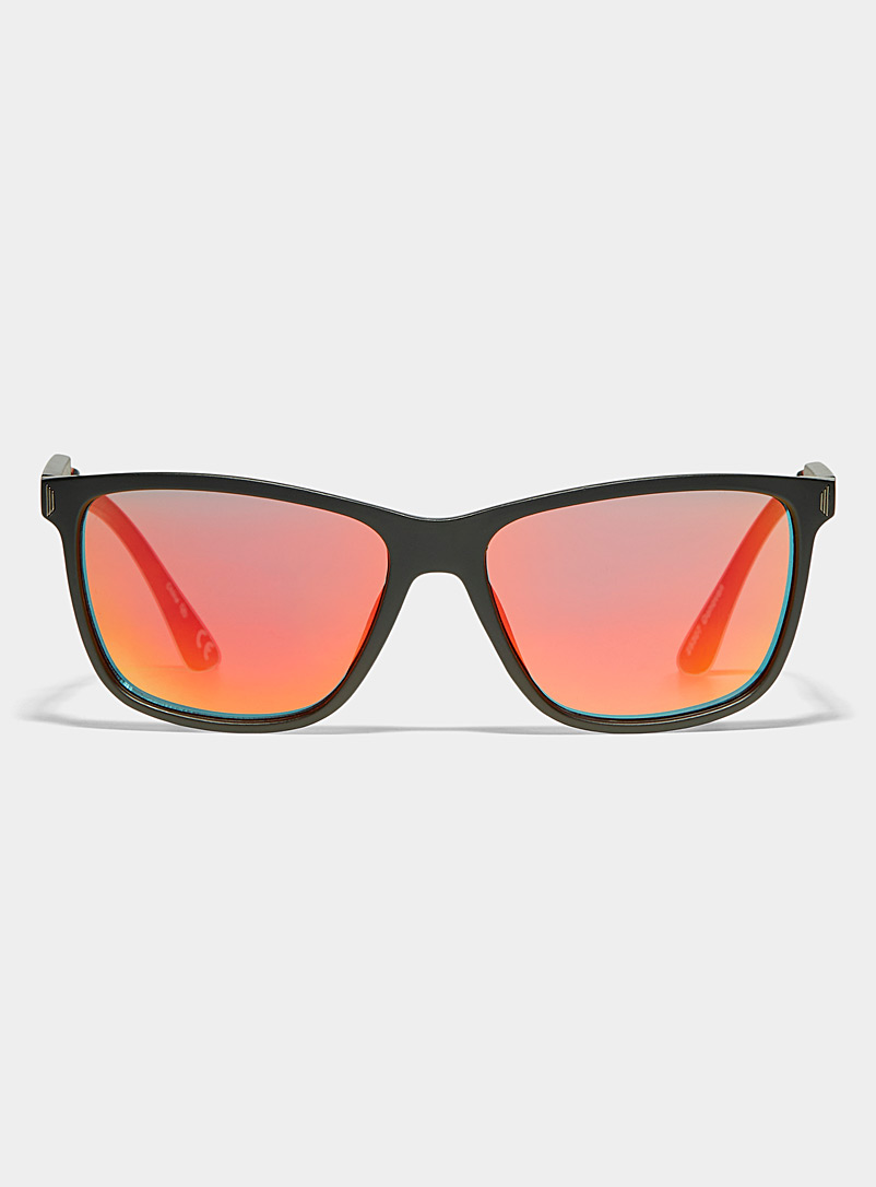Le 31: Les lunettes de soleil carrées Donovan Rouge pour homme