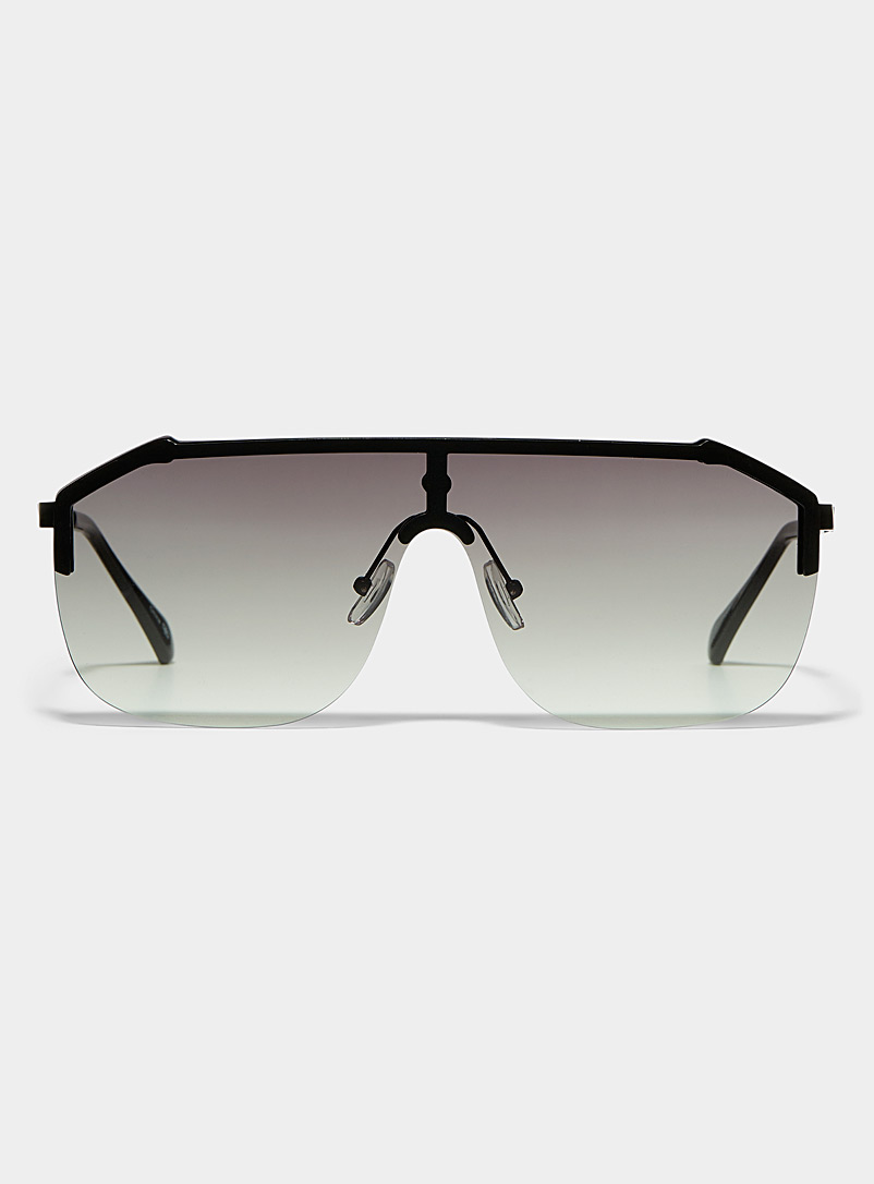 Le 31 Black Dexter aviator sunglasses for men