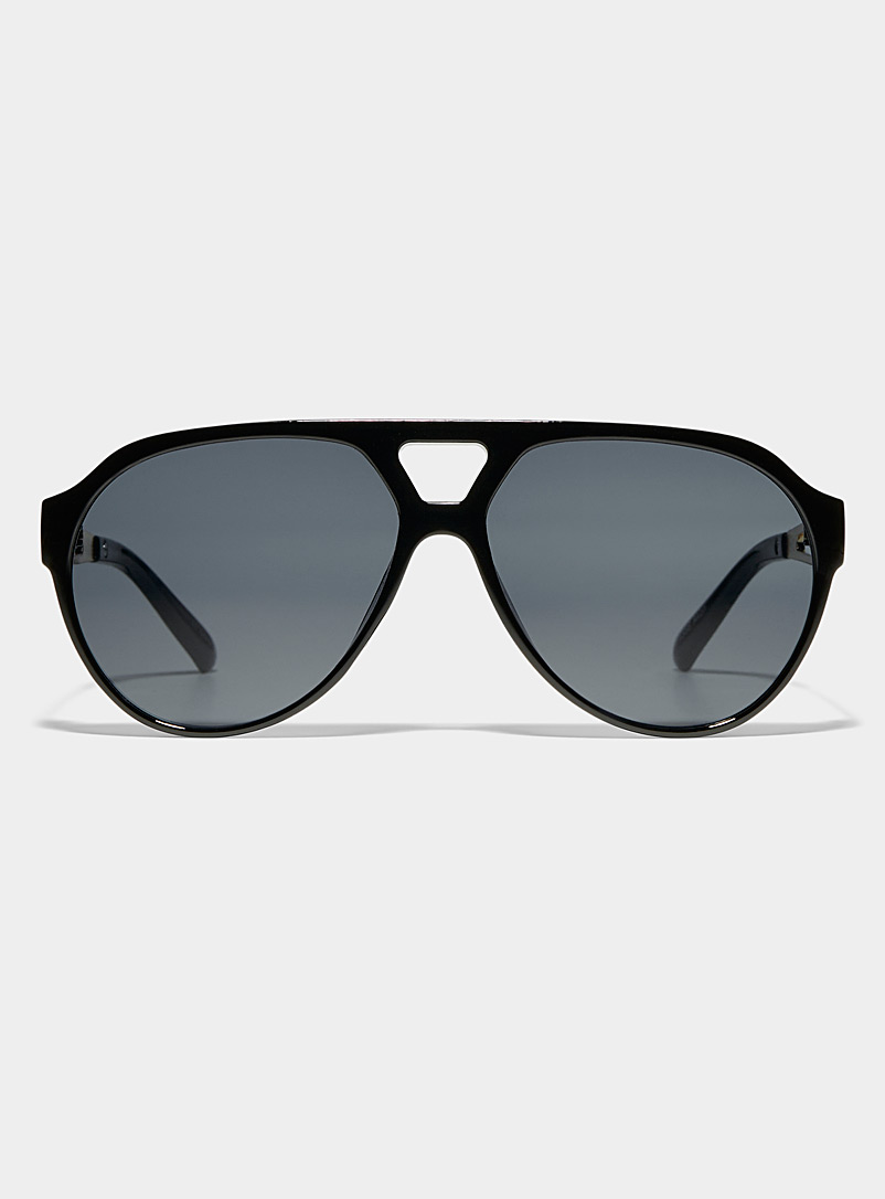 Le 31 Black Akon aviator sunglasses for men