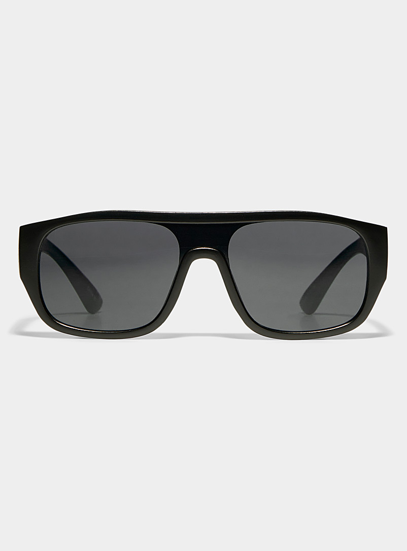 Le 31 Black Nicki shield sunglasses for men