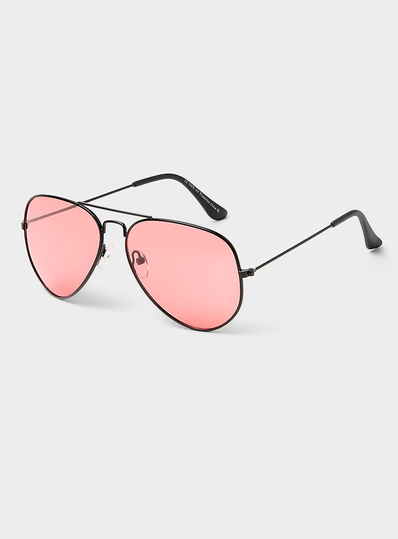 Le 31 Black Sea Breeze retro aviator sunglasses for men