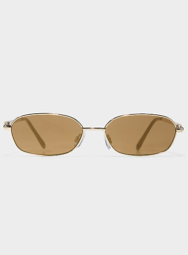 Les petites lunettes de soleil m&eacute;talliques Keenan