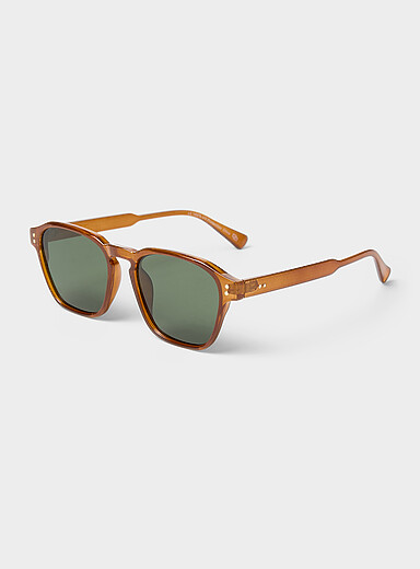 Le 31 Brown Johan square sunglasses for men